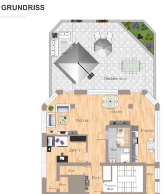 Im Herzen Von Wiesdorf- Blick Auf Das Bayer-Kreuz -Appartement Mit 2 Schlafzimmern-Fuer 3 Personen -Zentral Gelegen - Friedrich Ebert Platz 5A , 4Te Etage - Dachterrasse Und Sauna - Kaution Pflicht - Leverkusen Exteriér fotografie